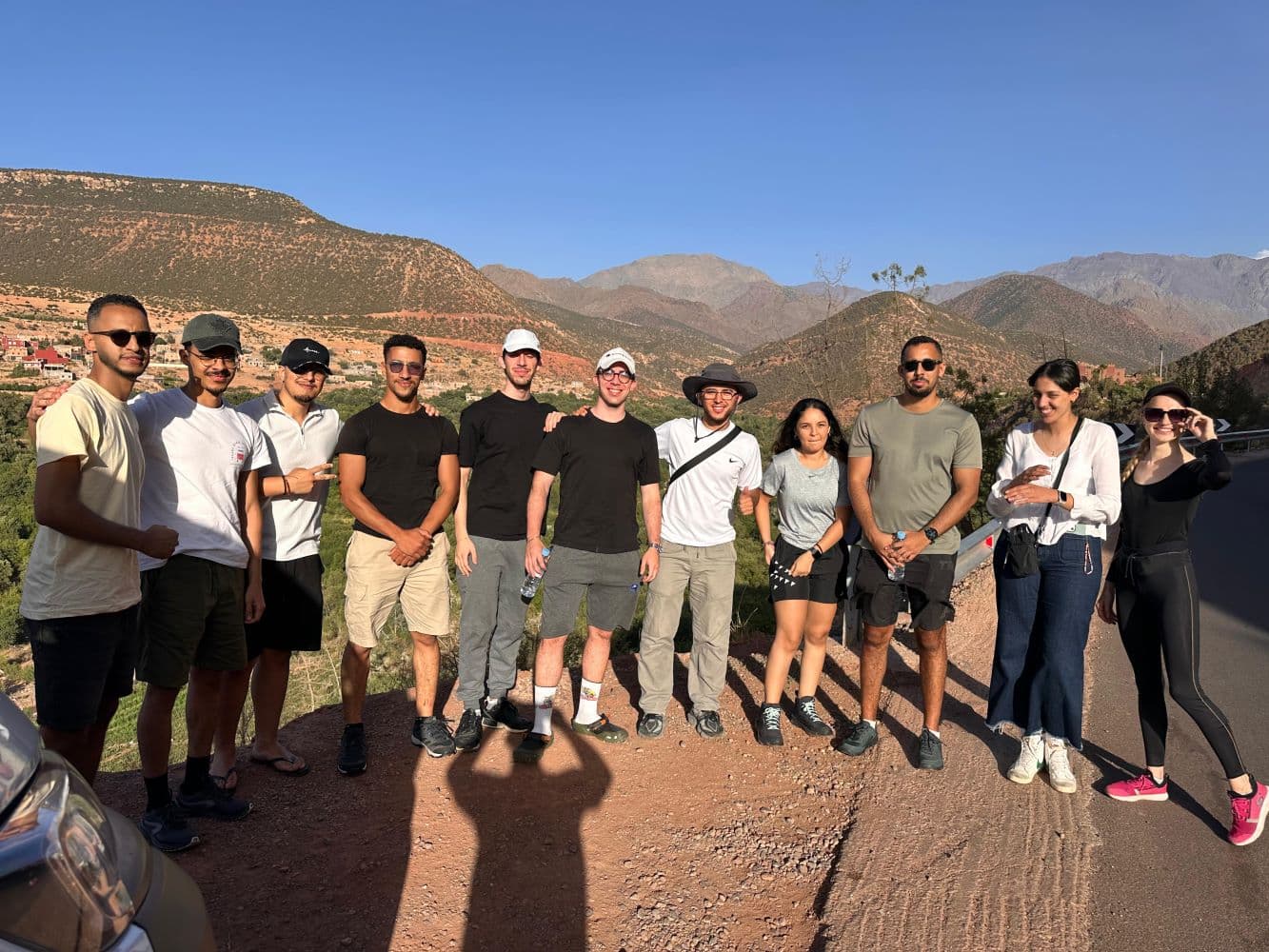 Panoramic view of Morocco High Atlas Mountains