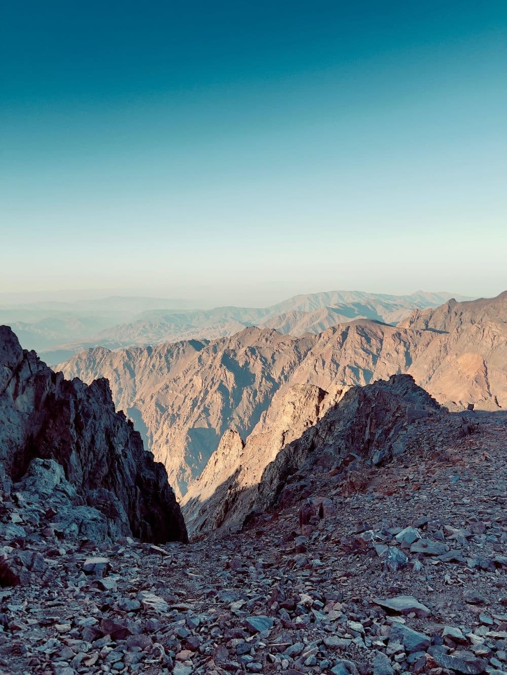Panoramic view of Morocco High Atlas Mountains
